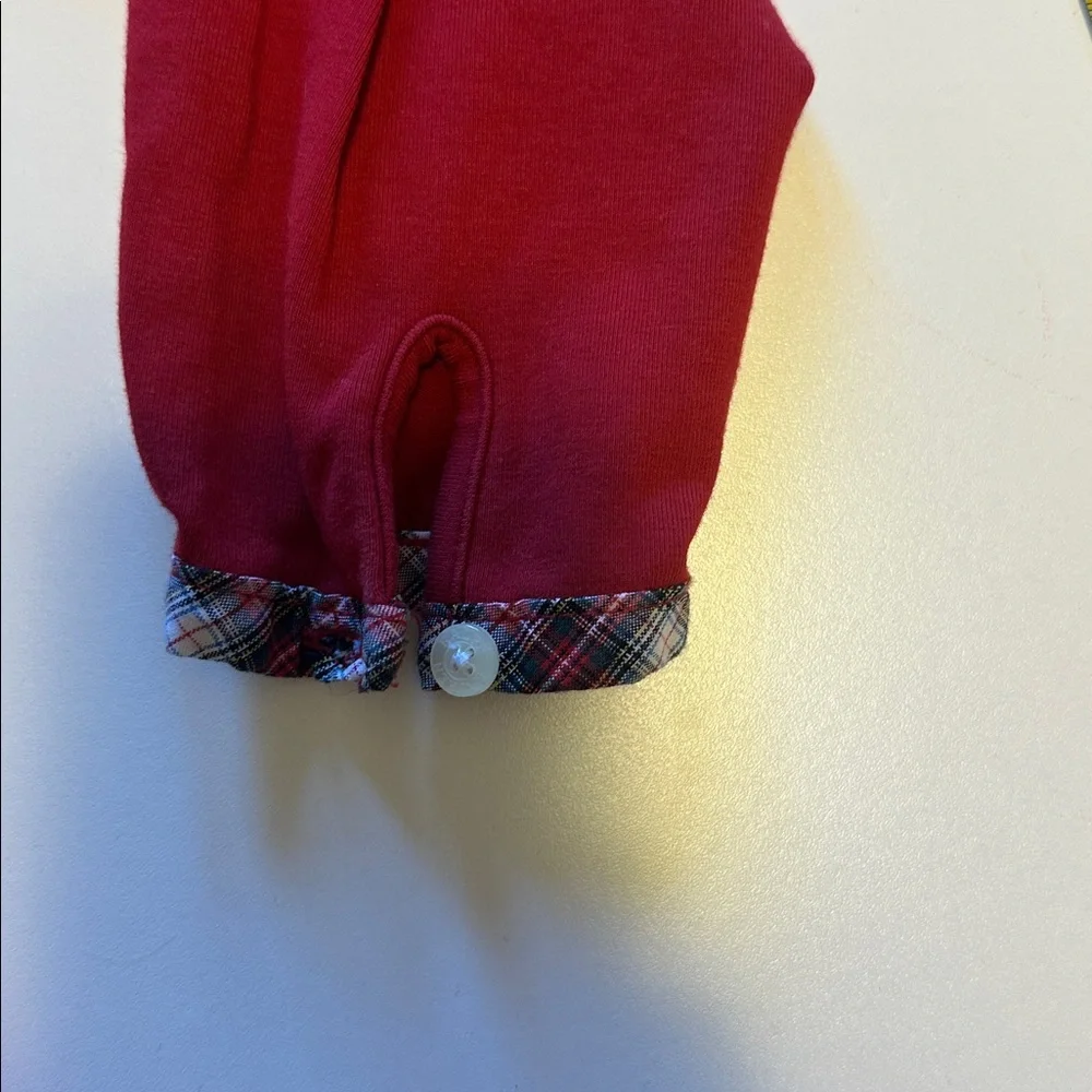 Ralph Lauren Scarlet Polo Dress with Checkered Details